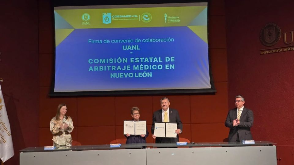 El rector de la Universidad Autónoma de Nuevo León, Santos Guzmán López reafirmó el compromiso que tiene la Máxima Casa de estudios con el bien común y así compartir experiencias.