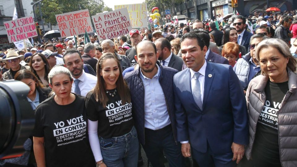 La oposición se pronunció en contra de la reforma judicial.