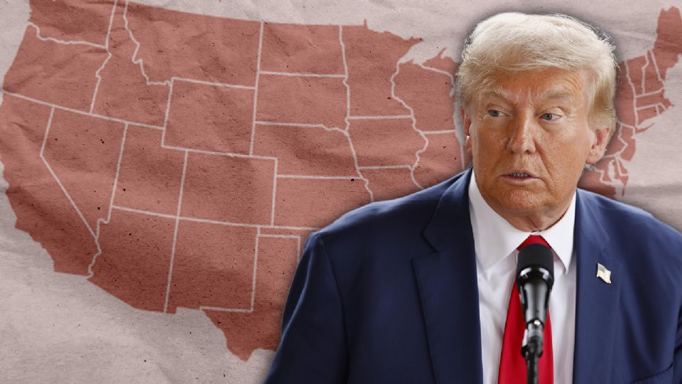 La victoria de Donald Trump gracias a los estados clave cambió por completo el mapa electoral de Estados Unidos 2024.