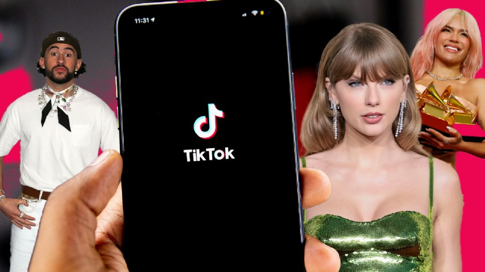 TikTok se queda sin canciones de Karol G, Bad Bunny, Taylor Swift y más, por esta razón