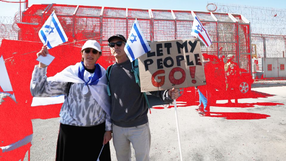 Protesta israelí ante el conflicto con palestina