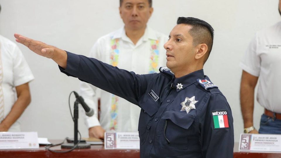 El Capitán Dámiano Sumoano como nuevo Secretario Municipal De Seguridad Ciudadana y Tránsito en Cancún.