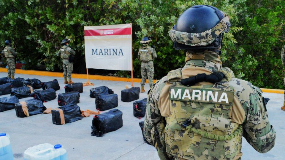 La Secretaría de Marina a través de la Armada de México aseguró aproximadamente 672 kilogramos de clorhidrato de cocaína, en las costas de Oaxaca.