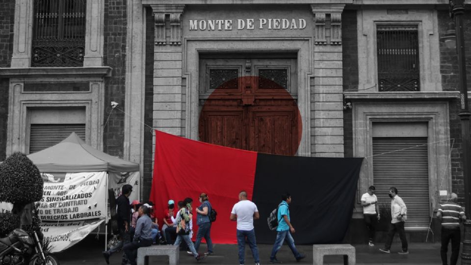 Terminó la huelga en el Nacional Monte de Piedad.