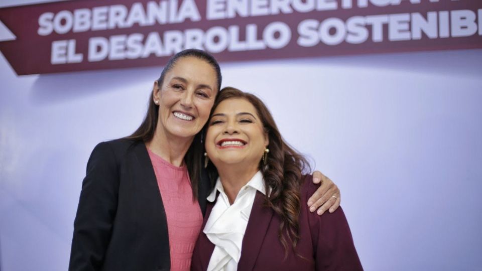 Claudia Sheinbaum, candidata presidencial y Clara Brugada, candidata a jefa de Gobierno de la CDMX, ambas por la coalición Sigamos Haciendo Historia.