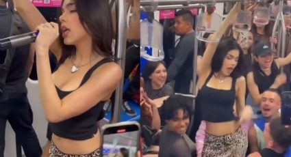 Kenia Os sorprende a fans cantando en el Metro de Monterrey | VIDEO