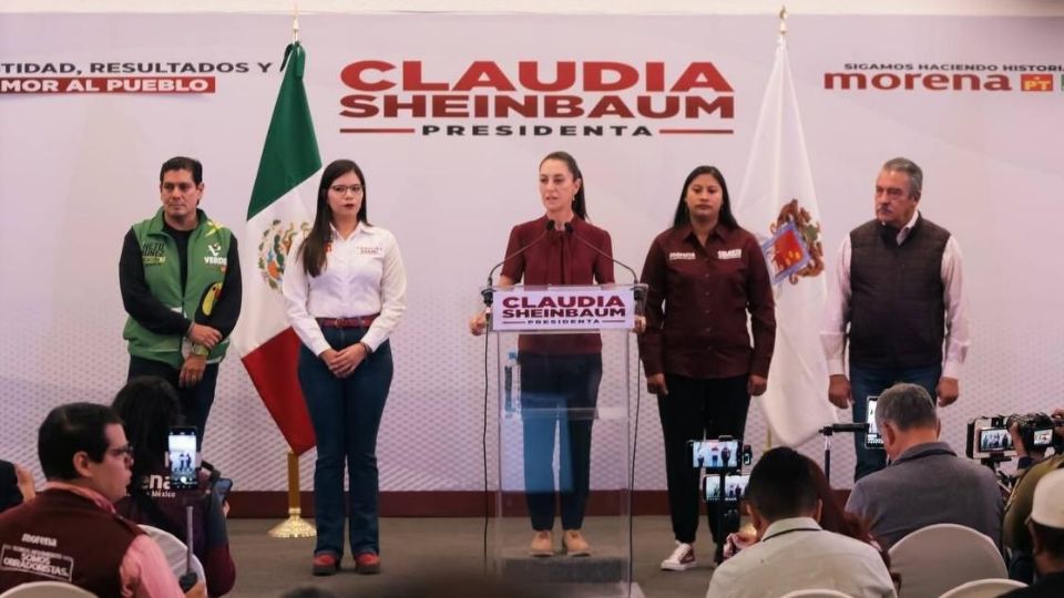Claudia Sheinbaum, candidata presidencial por la coalición Sigamos Haciendo Historia.