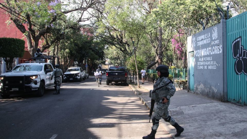 Guardia Nacional resguarda más pozos en la alcaldía Benito Juárez