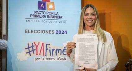 Mariana Rodríguez firma el Pacto por la Primera Infancia