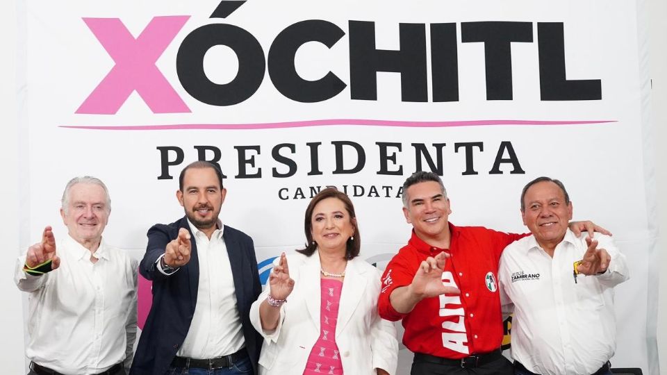 Xóchitl Gálvez se reúne con líderes de PAN, PRI y PRD; unificará mensaje de campaña