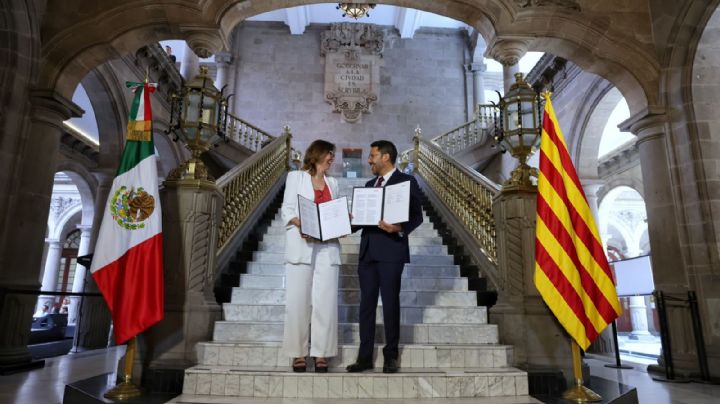 Destacan coincidencias gobiernos de CDMX y Cataluña; firman memorándum de entendimiento