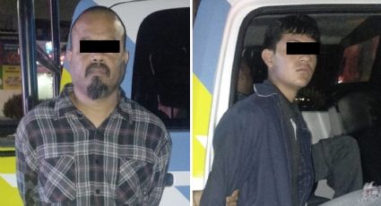 Capturan a dos hombres con arma y drogas sobre avenida Alejandro de Rodas en Monterrey