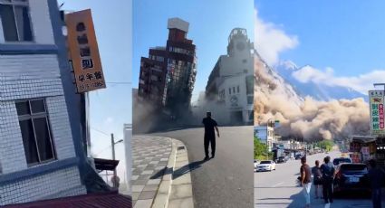 Los VIDEOS que dejó el terremoto en Taiwán de 7.3; reportan colapso de edificios