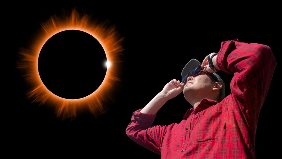 Eclipse solar 2024, así lo vio la Estación Espacial Internacional.