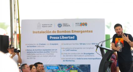Samuel García asegura que la Presa Libertad ya brinda 500 litros por segundo