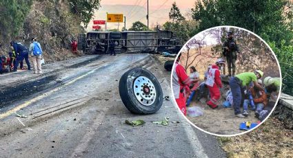 Accidente en Malinalco: 14 muertos y 31 heridos, tras volcadura de autobús