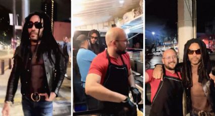 Tienes que ver a Lenny Kravitz comiendo hamburguesa en la Escandón de la CDMX