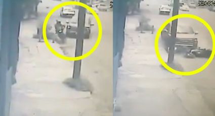 Así fue el momento cuando conductor atropelló a ladrones en San Nicolás | VIDEO