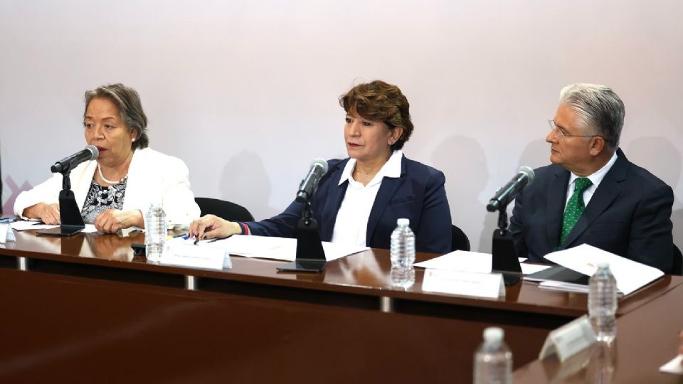 Gobernadora del Estado de México, Delfina Gómez.