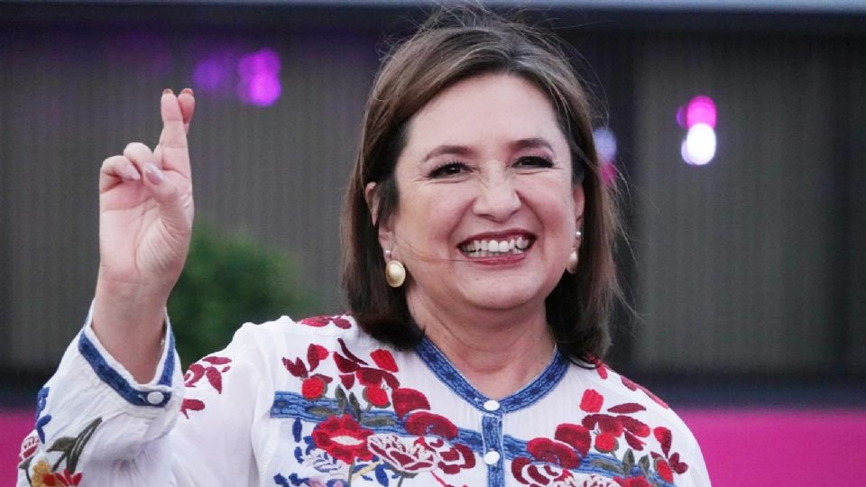 Xóchitl Gálvez, candidata presidencial de PRI, PAN y PRD.