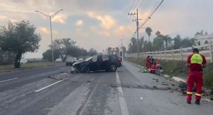 Volcadura en la Carretera Nacional deja tres heridos en Santiago