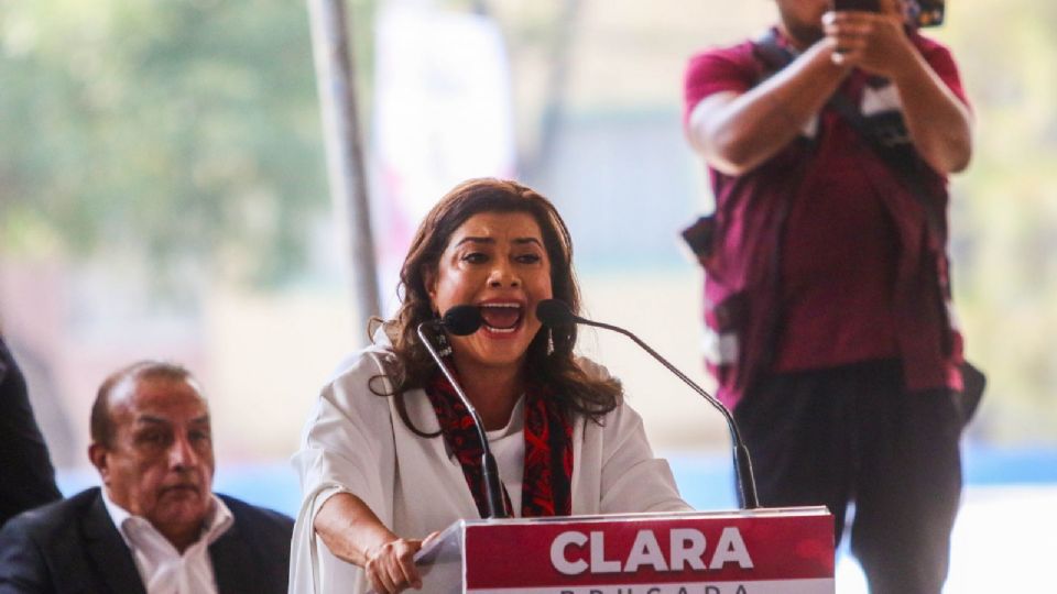 Clara Brugada, candidata por la coalición Sigamos Haciendo Historia en la CDMX.