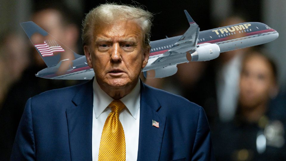 Avión de Donald Trump sufre percance en el aeropuerto de Florida, al chocar contra un jet privado.