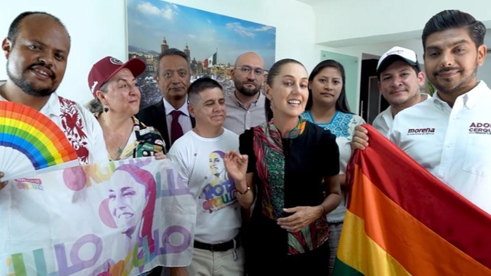 La candidata morenista se comprometió con la comunidad de la diversidad sexual.