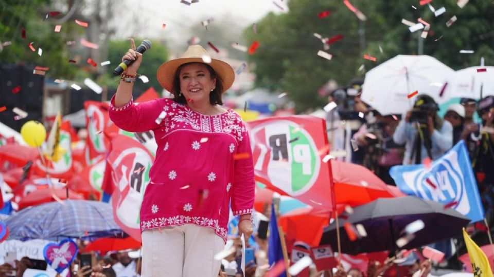 Xóchitl Gálvez, candidata a la Presidencia de la República por la coalición Fuerza y Corazón por México.