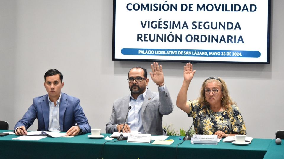 Sesión de la Comisión de Movilidad de San Lázaro.