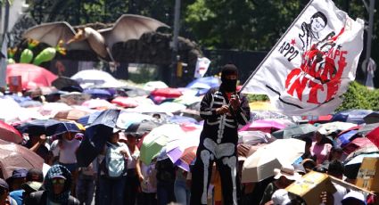 Vigilan cientos de policías inmediaciones del AICM por movilización de la CNTE