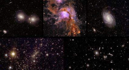 Misión Euclid de la ESA muestra 5 nuevas imágenes sin precedentes del Universo