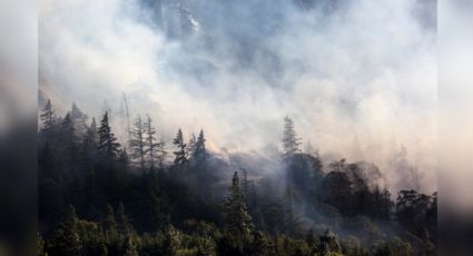 Municipio advierte sobre humo del incendio en la Sierra de Santiago