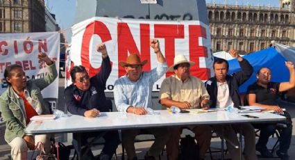No se va la CNTE; piden garantías para mantener su plantón en el Zócalo