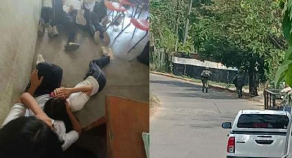 Tiroteo en Chiapas provoca que estudiantes se oculten con miedo en su salón