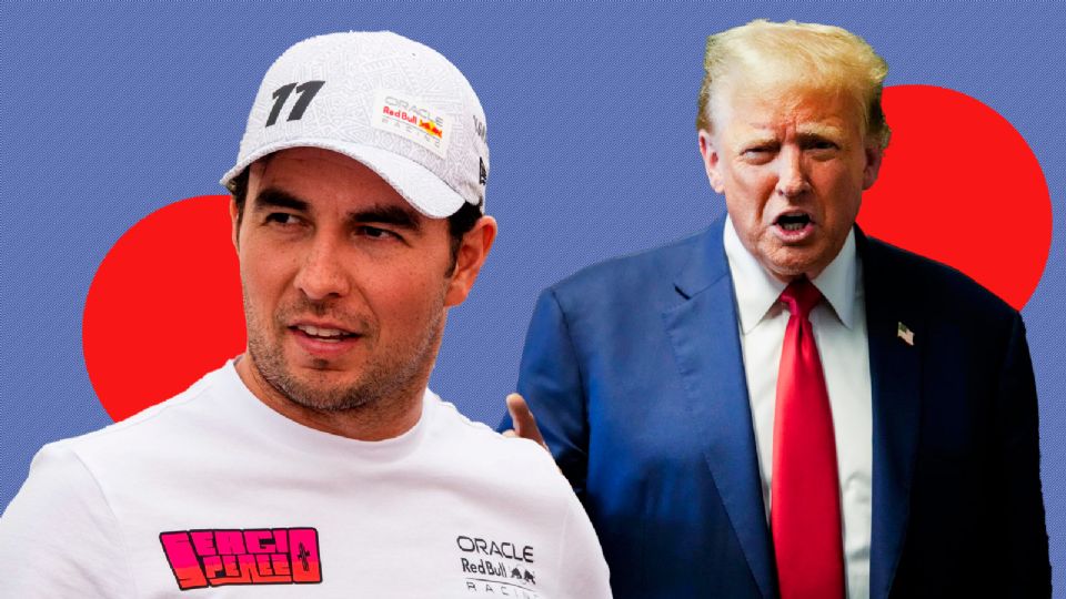 Seguridad de Trump intentó detener a Checo Pérez en el GP de Miami.
