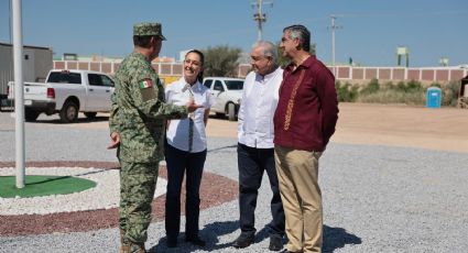 Claudia Sheinbaum recorre junto a AMLO el Nuevo Centro de Aduanas de México