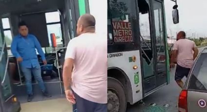 Automovilista ataca camión con machete en García, Nuevo León | VIDEO