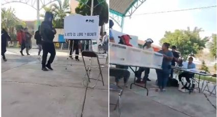 Inician las elecciones en México y el asalto a las casillas: sujetos roban boletas en Tlapanalá