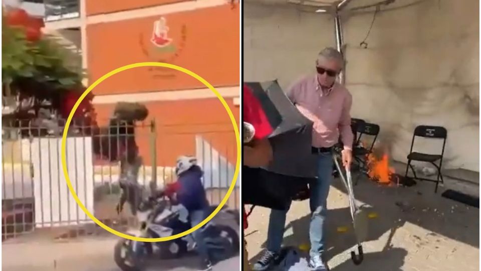 Elecciones México 2024: Hombres queman casilla en Querétaro y ciudadano los embiste con una camioneta.