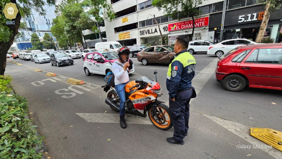 Los policías implementaron infracciones.