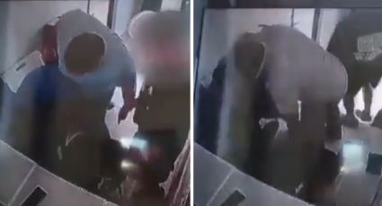 Hombre golpea a guardia por no abrirle a la novia de su hijo