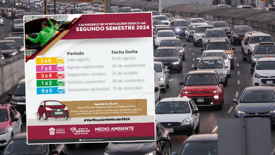 Calendario completo de verificación vehicular Edomex 2024: fechas límite por engomado.