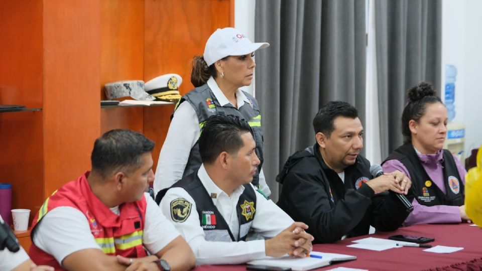 Mara Lezama informó que de acuerdo con la Comisión Nacional del Agua hay una zona de baja presión en el área de Calakmul, Campeche.