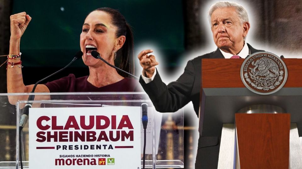 Andrés Manuel López Obrador presidente de México y Claudia Sheinbaum.
