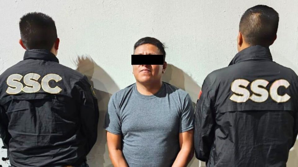 Agentes de la Secretaría de Seguridad Ciudadana (SSC) detuvieron a Edgar Jesús “H”.