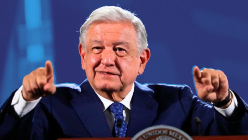 Andrés Manuel López Obrador, presidente de México durante conferencia matutina en Palacio Nacional.