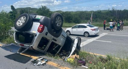 Accidente en Carretera Nacional deja un fallecido y seis heridos en Montemorelos