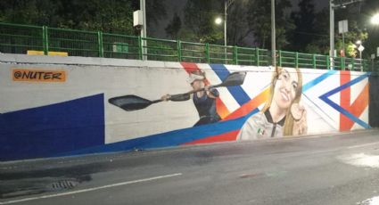 París 2024: Rinden homenaje a atletas mexicanos con murales en Periférico Norte