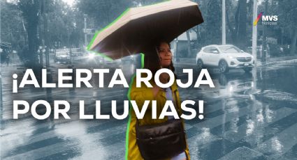 Activan alerta roja por persistencia de lluvias fuertes en CDMX